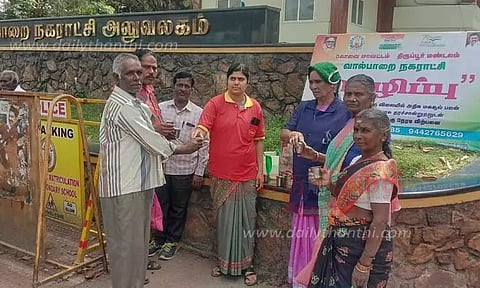 காய்ச்சலை தடுக்க கபசுர குடிநீர் வினியோகம்