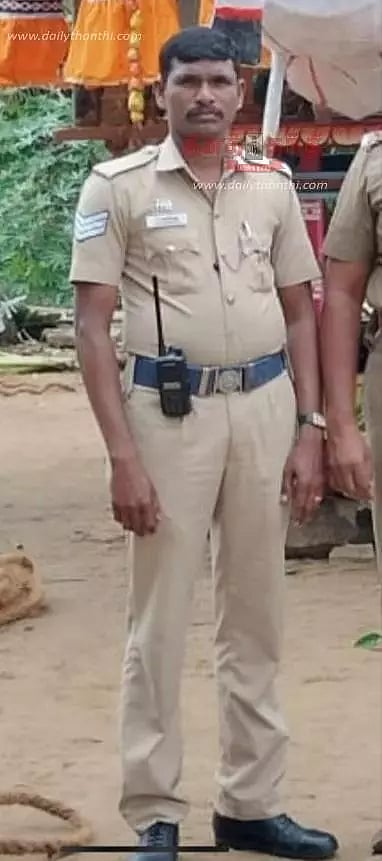 மோட்டார் சைக்கிள் மோதி போலீஸ் ஏட்டு பலி