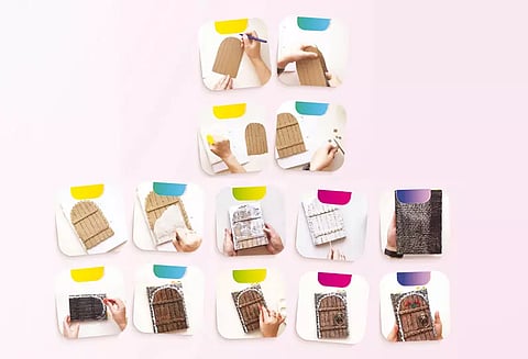 நோட்புக் அட்டை அலங்காரம்