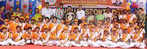 எத்திராஜ் மெட்ரிக்குலேசன் பள்ளியில் விளையாட்டு விழா