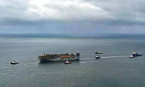 நெதர்லாந்தில் சரக்கு கப்பலில் தீ விபத்து: காயமடைந்த 20 இந்திய மாலுமிகள் தாயகம் திரும்பினர்