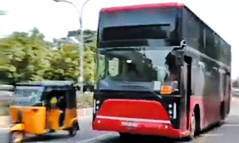 மீண்டும் வருகிறது: சென்னையில் மாடி பஸ் சோதனை ஓட்டம்