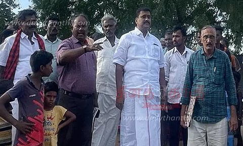 விளாத்திகுளம் அருகே மார்க்கண்டேயன் எம்.எல்.ஏ. ஆய்வு