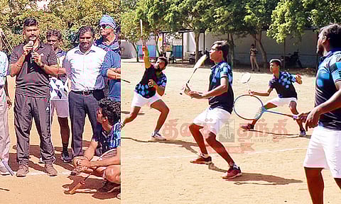 மாநில அளவிலான பூப்பந்து போட்டி