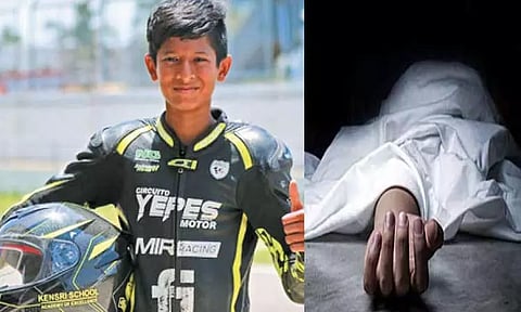 ஸ்ரீபெரும்புதூர் அருகே மோட்டார் சைக்கிள் பந்தய விபத்தில் 13 வயது வீரர் சாவு