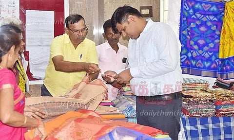 நெல்லையில் கைத்தறி கண்காட்சி