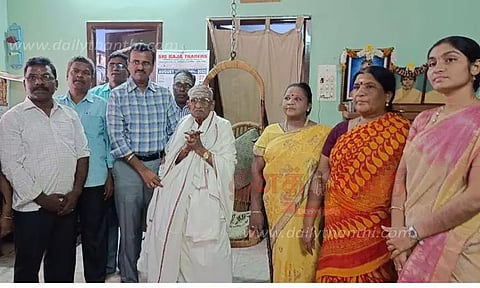 சுதந்திர போராட்ட தியாகி கவுரவிப்பு