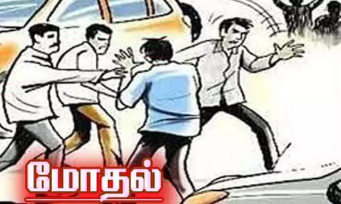 நங்கநல்லூரில் ஓட்டலில் இருதரப்பினர் மோதல்; 2 பேருக்கு வெட்டு