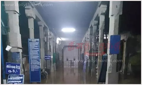 திருவாஞ்சியம் வாஞ்சிநாதர் கோவிலுக்குள் தண்ணீர் புகுந்தது