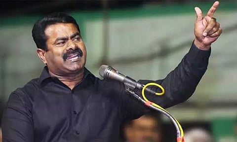 சட்டங்களின் பெயர்களை மாற்ற முனைவதா? அம்பேத்கர் இயற்றிய சட்டமா? அமித்ஷா இயற்றுகிற சட்டமா? - சீமான் கண்டனம்