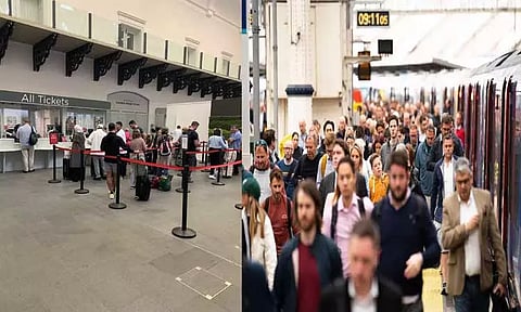 ஊதிய உயர்வு கோரி இங்கிலாந்தில் 20 ஆயிரம் ரெயில்வே ஊழியர்கள் வேலைநிறுத்தம்