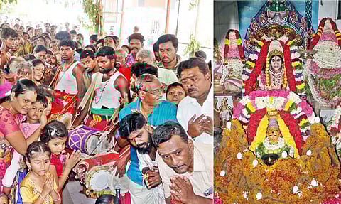 புத்துமாரியம்மன் கோவிலில் ஆடி மாத திருவிழா