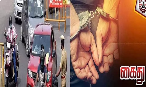 மதுபோதையில் ஓட்டிவந்ததாக பறிமுதல்: போலீஸ் நிலையத்திலேயே இருசக்கர வாகனத்தை திருடிய ஆசாமி கைது