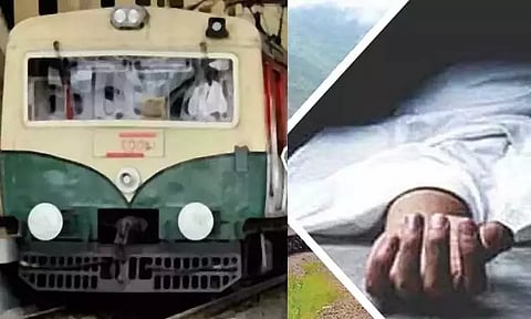 திருவள்ளூர் அருகே ரெயில் படிக்கட்டில் நின்று பயணம் செய்தபோது மின்கம்பத்தில் தலை மோதி வாலிபர் பலி