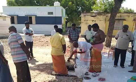 சுகாதார நிலையம் அமைக்க பூமிபூஜை