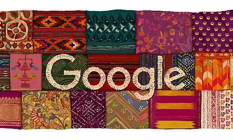 சுதந்திர தினத்தையொட்டி இந்தியாவின் நெசவுத்தொழிலை கவுரவித்த 'கூகுள்'