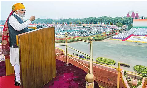 சீர்திருத்தம், செயல்பாடு, மாற்றம் ஆகியவையே எனது தாரக மந்திரம்: டெல்லி செங்கோட்டையில் பிரதமர் மோடி பேச்சு