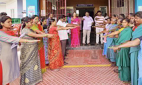 அரியலூர் நகராட்சியில் நல்லிணக்க நாள் உறுதிமொழி ஏற்பு