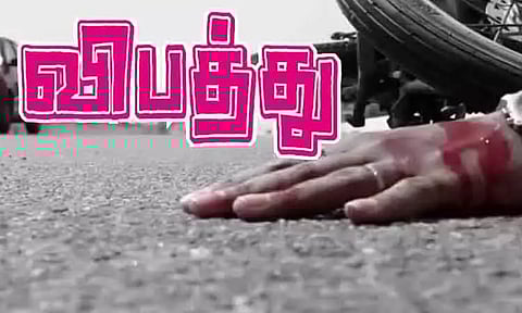 எண்ணூரில் மேம்பால தூணில் மோட்டார் சைக்கிள் மோதி மீனவர் பலி