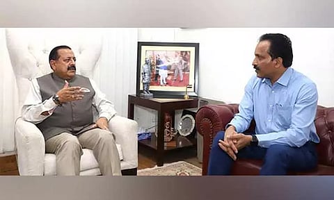 மத்திய மந்திரியுடன் இஸ்ரோ தலைவர் சந்திப்பு - சந்திரயான்-3 குறித்து விளக்கம்