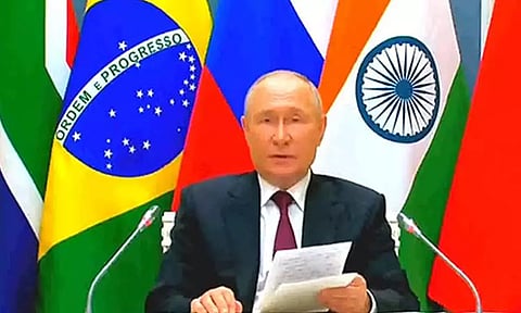 உக்ரைனில் கடுமையான போர் ஏற்பட காரணம்... ரஷிய அதிபர் புதின் பேச்சு