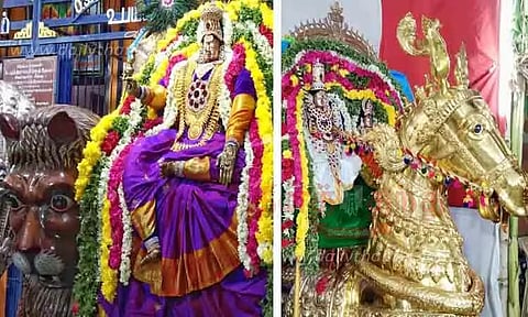 சிம்ம வாகனத்தில் அம்மன்