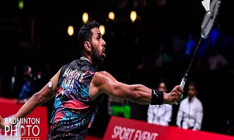 image courtesy: HS Prannoy twitter via ANI 