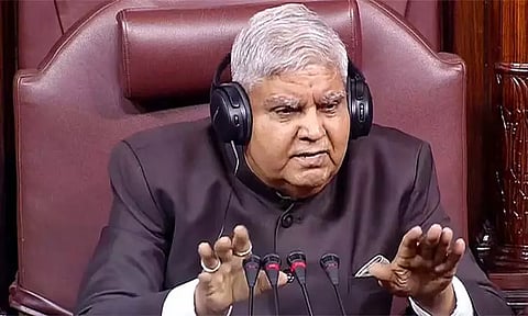 'மாநிலங்களவையில் இடையூறுகளை மட்டுமே பார்க்கிறேன்' - ஜெக்தீப் தன்கர் ஆதங்கம்