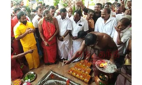 படையாத்தம்மன் கோவிலில் பாலாலயம்