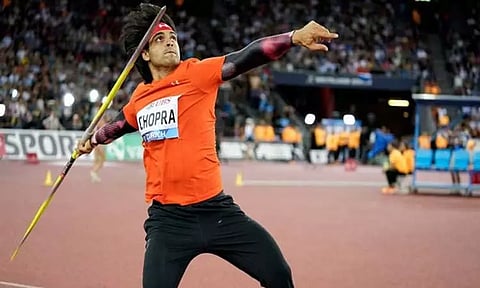 நீரஜ் சோப்ரா (image courtesy: Narendra Modi twitter via ANI) 