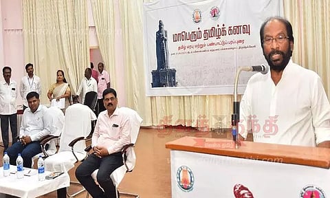 மாணவர்கள் தாய் மொழியை பாதுகாக்க வேண்டும்- திருச்சி சிவா எம்.பி.
