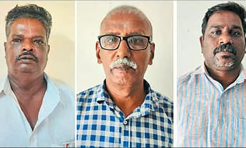 பத்திரப்பதிவு வில்லங்க சான்றிதழில் மாற்றம் செய்து நிலத்தை விற்ற 3 பேர் கைது