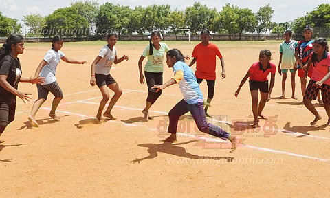 மாணவிகளுக்கான கபடி போட்டி