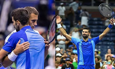 அமெரிக்க ஓபன் டென்னிஸ்; நம்பர் 1 வீரர் ஜோகோவிச் 4-வது சுற்றுக்கு முன்னேற்றம்..!!