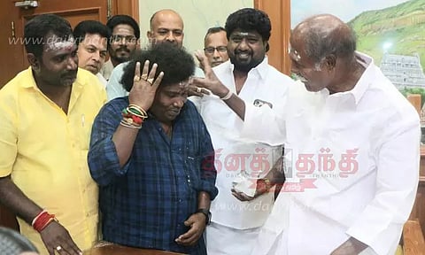 நடிகர் யோகி பாபு, முதல்-அமைச்சர் ரங்கசாமியுடன் சந்திப்பு