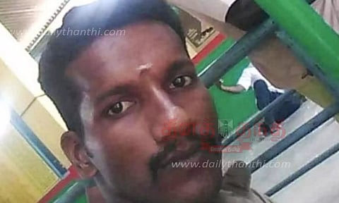 கல்குவாரி குட்டையில் குதித்து போலீஸ்காரர் தற்கொலை