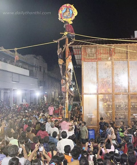 தஞ்சையில் கிருஷ்ண ஜெயந்தியை யொட்டிஉறியடி திருவிழா