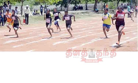 மாவட்ட அளவில் இளையோருக்கான தடகள போட்டி