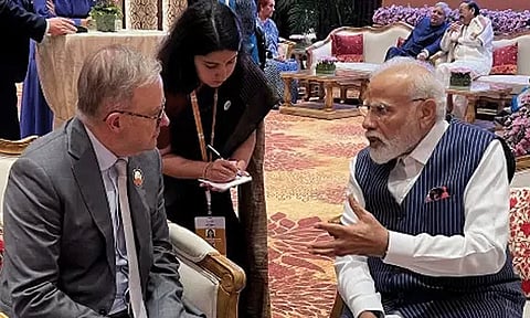 ஜி20 உச்சிமாநாடு: பிரதமர் மோடியுடன் ஆஸி. பிரதமர் சந்திப்பு