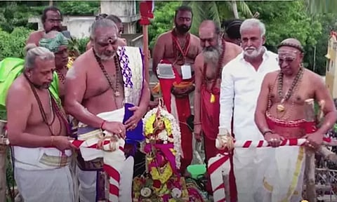 திமுக அரசு பொறுப்பேற்ற பிறகு 1000-வது கும்பாபிஷேக விழா: மேற்கு மாம்பலம் காசி விஸ்வநாதர் கோவிலில் கோலாகலம்