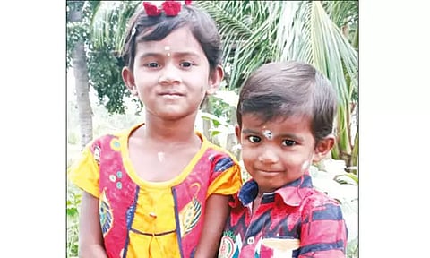 ஏரியில் மூழ்கி அக்காள், தங்கை பலி