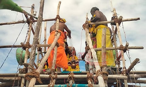 பாமா ருக்மணி-கிருஷ்ணர் கோவில் கும்பாபிஷேகம்