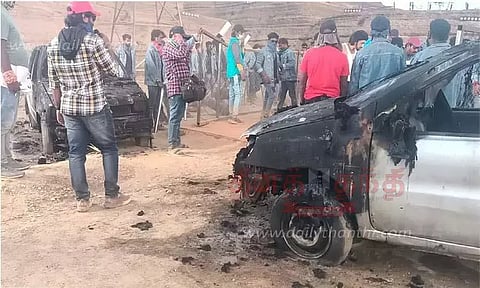 சயனைடு மலையில் சினிமா படப்பிடிப்பு