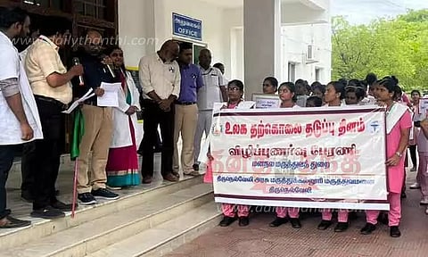 தற்கொலை தடுப்பு விழிப்புணர்வு பேரணி