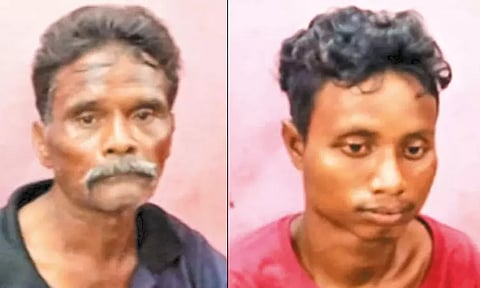 கும்மிடிப்பூண்டி அருகே 50 வயது பெண்ணை கற்பழிக்க முயன்ற வடமாநில தொழிலாளிகள் 2 பேர் கைது