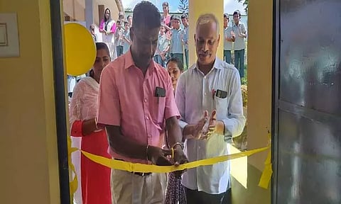 ஸ்ரீமதுரை அரசு பள்ளியில் ரூ.8 லட்சத்தில் சமையல் அறை கட்டிடம்