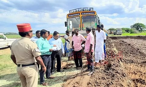 பாகூர் ஏரியில் தாசில்தார் திடீர் ஆய்வு