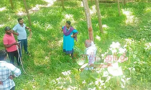 தக்கலை அருகேஆக்கிரமிப்பு நிலம் மீட்பு