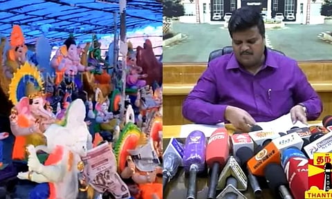 விநாயகர் சிலைகளுக்கு சீல் வச்சதுக்கு காரணம்.. மாவட்ட ஆட்சியர் பரபரப்பு பேட்டி