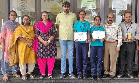 மாநில அறிவியல் கண்காட்சி போட்டி: ஸ்ரீ சங்கரா வித்யாலயா பள்ளி மாணவிகளுக்கு பாராட்டு